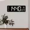 Wall Clocks Large Electronic Remote Control Temp Date Power Off Memory Table -mounted Dual Alarms Digital LED 220930