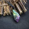 Reiki Natural Quartz Stone Pendant Colliers Femmes Colore Collite Collier de Crystal Mineraire Raw Irrégulet