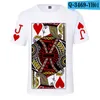 Erkekler T Shirt Poker 3D T-Shirt Erkek Kadın Varış Kısa Kollu Moda Sıradan Maçlı Gömlek Yaz Erkekler/Kızlar O-boyun genç tees