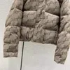 Runway Down Parkas 2022 New Autumn Winter Hooded Paneled Print Women's Coats Designer Märke Samma stil Ytterkläder 1004-2