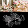 Clothing Storage E9LA 12Pcs Plastic Clear Tablecloth Table Cover Clips Holder Clamp Party Picnic Home