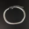 Or argent plat serpent chaîne Bracelet de cheville pour femmes mode réglable Simple délicat pied chaîne été plage pieds bijoux