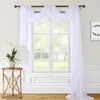 Curtain Wedding Arch Drape Fabric Sheer Chiffon Tulle Backdrop Living Home Drapery Ceremony Reception Swag Decoration