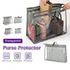 Sacs de rangement Sac pour femmes ménage-poussière transparente pour le sac à main à l'épreuve de l'humidité et à la protection étanche de la protection Organisateur à la maison