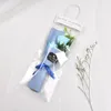 장식용 꽃 1Bag Flower Bouquet PVC Clear Bag Mried Present 액세서리 휴대용 웨딩 파티 선물 PO 배경