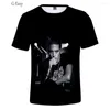Camisetas para hombres Rapador G-Eazy 3d Camiseta Hombres Mujeres Mujeres Vintage Música impresa Camiseta Shorts Casual Classic
