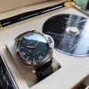 Paneraii 시계 자동 시계 고급 Panerai Watch Mens 기계식 Paneria Designer Sapphire Mirror 44mm 13mm Cowhide Watchband Sport Wristwatches CIQS