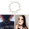 Choker Men's Retro Personality Trendy Hip-hop Punk Thorns Tooth Necklace Alloy Pendant Street Shooting Fashion Jewelry