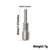 smoke accessory 40 MM Titanium Tip For Oil Straw Collector Kits Titaniums Tips Nails Oil Collecters Straw Glass Water Pipe Dabber