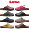 Designer Boston Birkin Slippers pour femmes hommes allemand Arizona Mayari Cork Fashion Fashion Sandales en cuir en cuir Sandales Sandales Sandales Casual Clog Outdoor