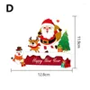 Christmas Decorations Wall Switch Removable Stickers Cartoon Santa Elk Snowman Creative Home Decoration Ornaments Year 2022 Navidad