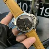 男性はPAM 316Lステイナススチール44mm 15mmレザーストラップマンリストウォッチのための自動ムーブメントスペシャルエディション腕時計11 rbyg kjvn