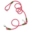 Dog Collars Nylon Pet Leashes Soft Reflective Small Medium Large Dogs Chain Traction Rope Pets Running Free Hands Ropes Leash