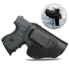 Tactical Invisible Pistol Concealed Carry Universal Belt Type Pistol Gun Holster Leather Concealed Case269o