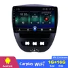 Android GPS Player Car DVD Head Unit Navigation Auto Radio Stereo 10,1 tum f￶r Toyota Aygo 2005-2014