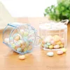 Gift Wrap European-style Plastic Candy Box Transparent Bow Decoration Cylindrical Small Storage Creative