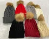 2pcs شتاء القبعات للجنسين للنساء للنساء أزياء بينز جشول شابو حافظ على قبعة دافئة رياضية غير رسمية 7colors الأحمر WH184G