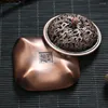 Lâmpadas de fragrância Dragão chinês Phoenix Incense Burner Buddhist Burners Hotor Home Office Decor Desktop Craft Durável Metal Durável