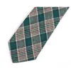 BOW Ties Brand Men's Green 6cm Tie Classic Plaid for Men Business Cust Work Heals Высококачественная модная формальная галстука