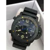Zegarek designerski zegarki dla męskich mechanicznych czarnych gumowych sportowych zegarków automatyczny