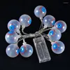 Strings 1.2M 10leds Ghost Led String Lights Balls Batterij Power Halloween Garlands Holiday Party Tree Decoration Fairy