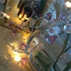 ストリング1.5m 10枚10枚の妖精クリスタルビーズストリングライトクリスマスツリーガーランドバッテリー装飾ホリデーウェディングパーティーホームデコレーションLED