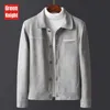 Mens Jackets jacket spring and autumn highend quality Korean fashion brand ins work clothes jeans flannel casual trench coat 220930