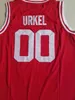 GLA C202 STEVE URKEL JERSEY＃00 VANDERB MUSKRATS HIGH SCHOOL BASKETBALL JERSEYダブルステッチ名前とナンバー