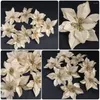 Decoratieve bloemen 15 stks unieke kunstmatige bloem ornament kerstboom decor lay -out prop