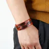Antique Old Simple Leather Bracelet Bangle Cuff Exotic Wristband for Men Women Fashion Jewelry