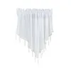 Rideau 1PC Couleur solide triangel Streamers rideaux de vitres de la maison