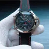 Luxus-Armbanduhr, wasserdichte Uhren, Designer-Uhr, mechanisches Automatikwerk, Saphirspiegel, 44 mm, Rindsleder, Sport-Armbanduhren für Herren, 1rg3