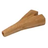 Cano de cano duplo de cano de fuma￧a de cigarro de cigarro de bambu para cones sobrenaturais 91mm cigarros holds tobacco tubos de m￣o