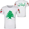 LBN Liban Flag T Shirt Women Mężczyznę Dziewczyny Dziewczyny Summer Modna Oneck Krótki rękaw Zabawne koszulki graficzne TSHIRT Streetwear Footbal9556313