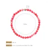 Choker Red Acrylperlen Halskette für Frauen 2022 Kristallmagnet Verschluss Online -Shopping Indien Schmuckzubehör