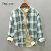 Mens Jackets Plus Size Men Fashion Thick Plush Shirts Winter Velvet Blouse Lepal Collar Model Plaid Tops Casual Slim Male Outerwear 220930