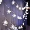 Cordes LED Flocon De Neige Guirlande Lumineuse Étanche Fée Arbre De Noël Décoration De Mariage Twinkle 10m 20m