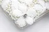 Evening Bags 2022 Handmade Flowers White Lace Party Dinner Clutch Purse Bride Beads Embroidery Wallets Drop MN1508