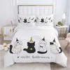 Bedding Sets Lovely Cat Conjunto Kawaii Modern 3D Duvet Cover edredom Bed Lother Lennen Queen King Single Size Fashion Luxury Cartoon de luxo