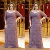 Plus Size Kleider für die Brautmutter, langes Etuikleid, Spitze, formelle Party-Abschlussballkleider, bodenlanges Hochzeitsgastkleid