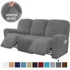 Chair Covers Ultimate Decor 8-Pieces Recliner Sofa Velvet Stretch Reclining Couch For 3 Cushion Slipcovers