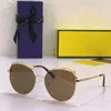 Men designer sunglasses FD0418S anti-ultraviolet retro plate metal all small box square fashion glasses random box