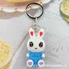 Keychains Creative Cute Rabbit Key Chain Pendant Dijiao Cartoon Utsökt liten present Barnstudentaktivitet