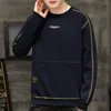 남자 스웨트 셔츠 패션 가을 탑 긴 소매 셔츠 하이 스트리트 단색 까마귀