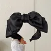 Женщины девочки шелк Silk Satin Big Bow Hairполанка