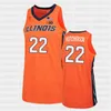 GLA C202 Illinois Fighting Illini Orange Basketball 2021 Replica Jersey 1 Edgar Padilla Jr. 2 Connor SERSE 3 JACOB Grandison Griffith Curbelo