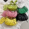 Bolsa Feminina de Luxo Marca Rebite Meia Lua Hobo Bolsas Mini Bolsa Casual Feminina Bolsa Transversal Feminina Estilo Punk Bolsa Feminina