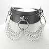 Choker som säljer punk länk rock läder stiliga halsband gotiska harajuku stil kvinnor cosplay mode utsökta smycken present dx634c