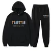 Tute da uomo Fw22 Trapstar Tuta da uomo Set Pile invernale Felpe con cappuccio da uomo Pantaloni Set Marrone Nero Moda Jogger Streetwear Abbigliamento sportivo Abbigliamento 220930