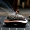 Lâmpadas de fragrância Dragão chinês Phoenix Incense Burner Buddhist Burners Hotor Home Office Decor Desktop Craft Durável Metal Durável